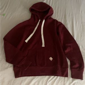 Burgundy hoodie